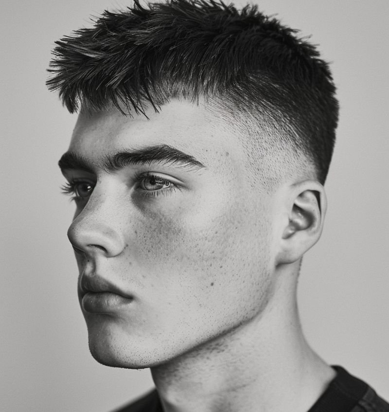 Low taper Fade Buzz Cut