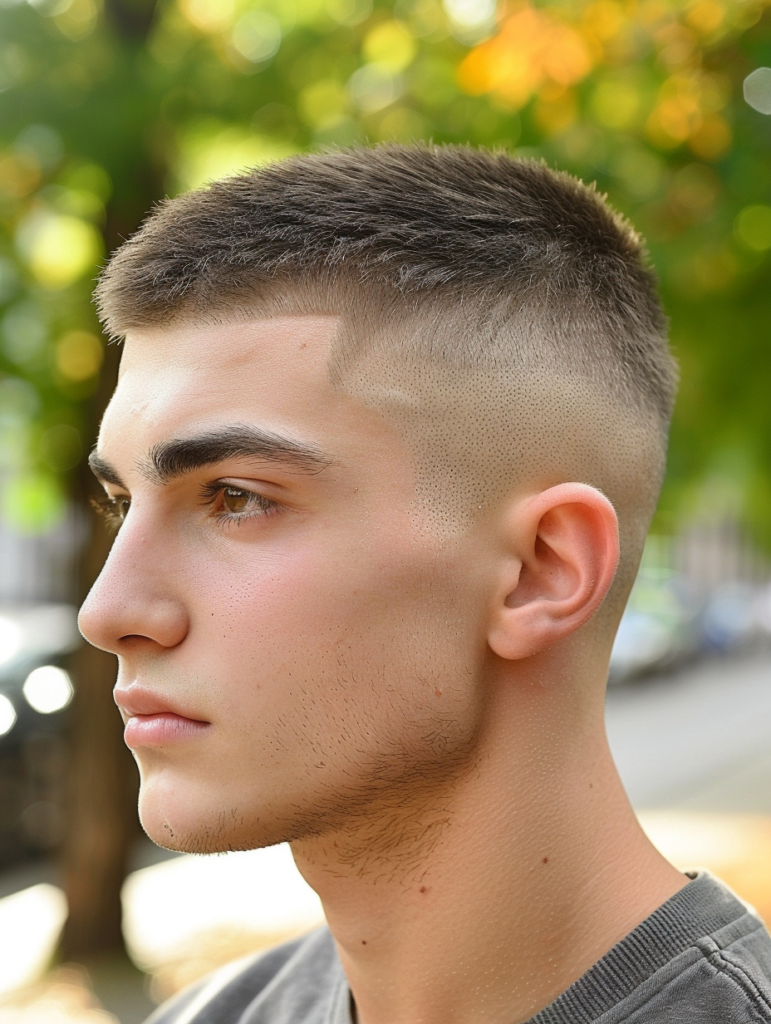 Mid Fade Buzz Cut