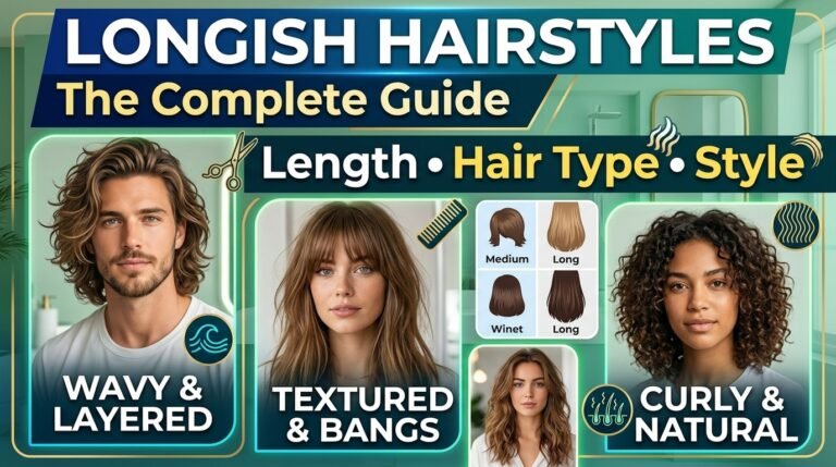 Longish Hair 101: Length, Styles & Styling Tips
