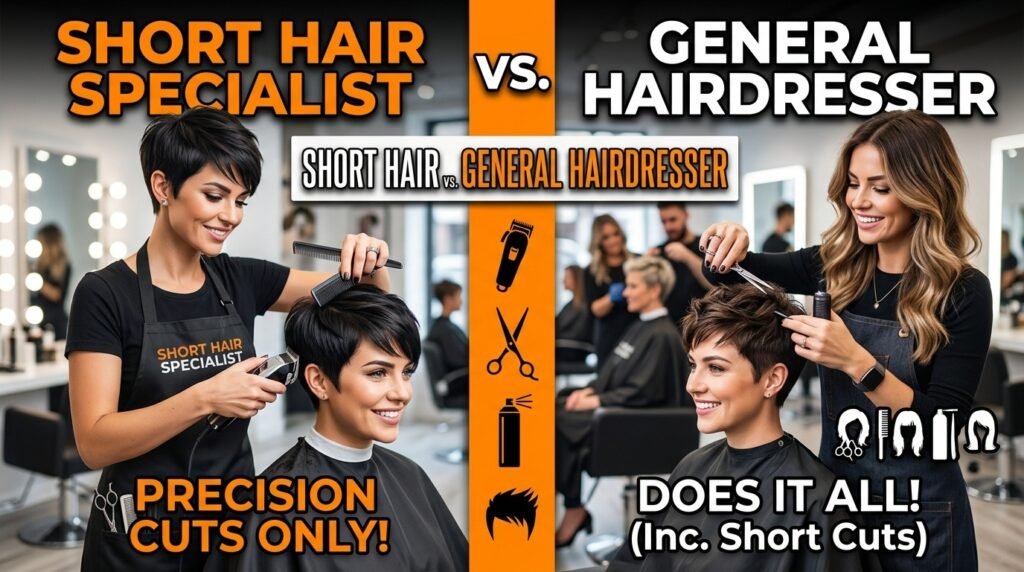Short Hair Specialist" vs. a General Hairdresser